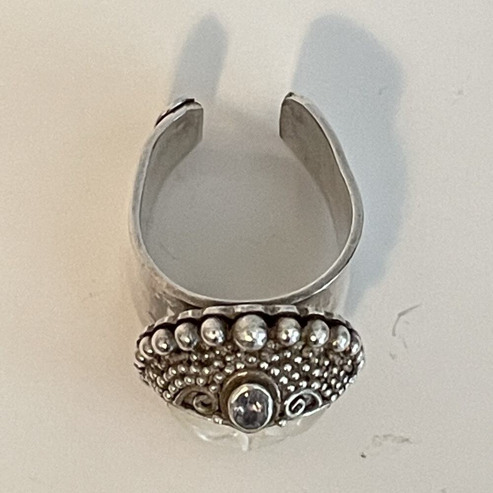 Sajen Sterling Silver Mother Of Pearl Ring - Picture 7 of 12